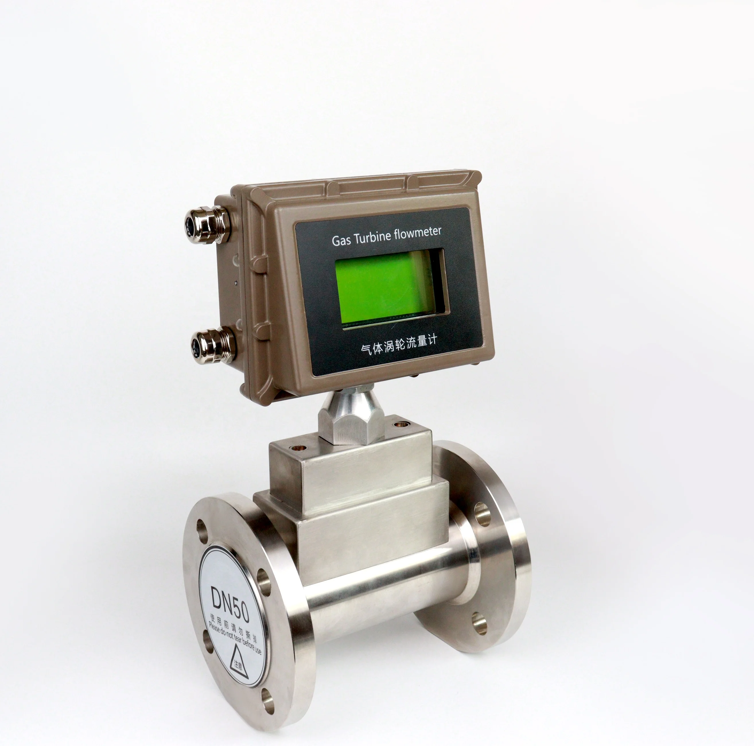 Lwq Gas Turbine Flowmeter 4-20ma RS485 Pulse Output Natural Gas Nitrogen Flowmeter Digital Integration Flowmeter