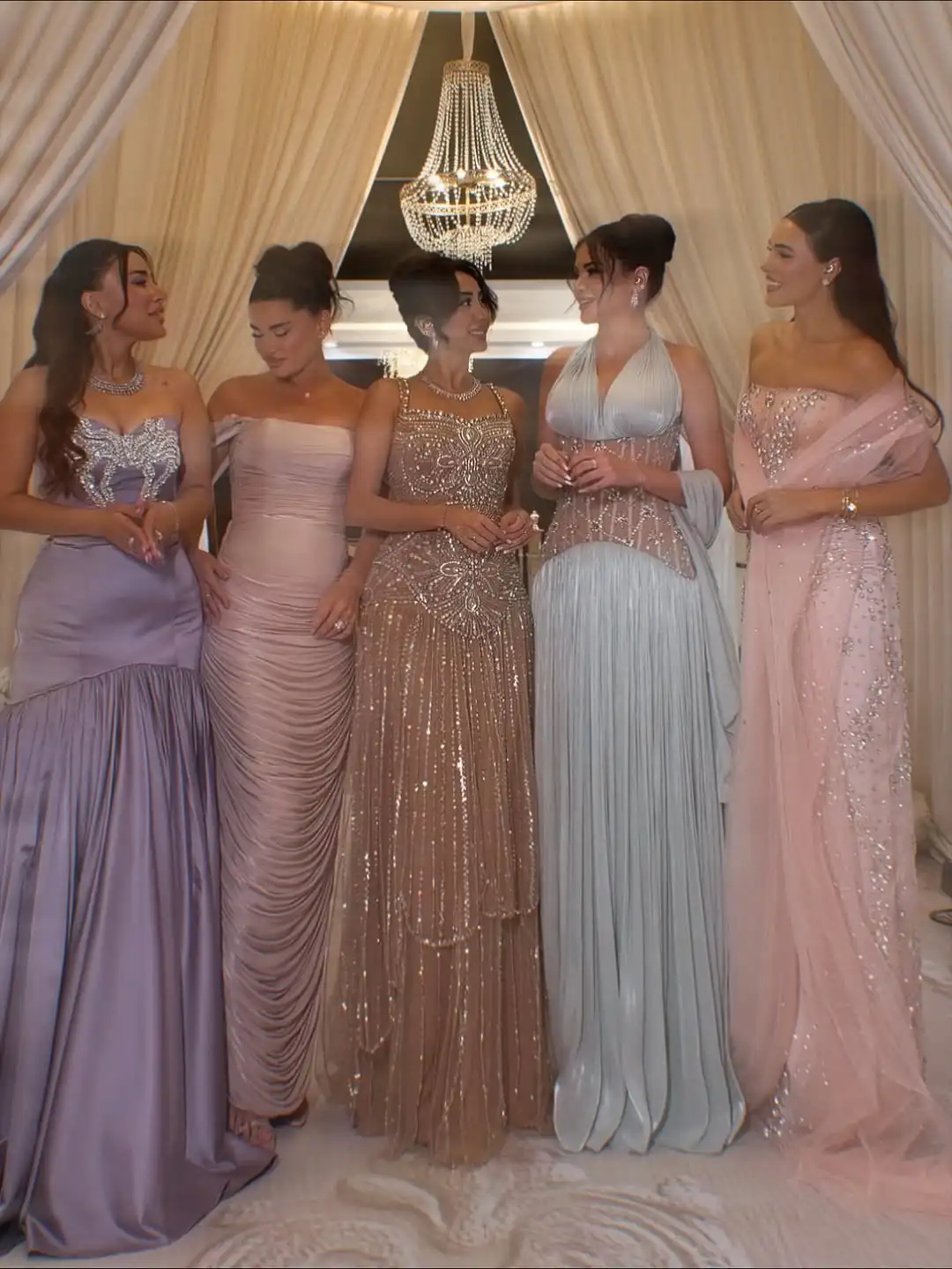 

Elegant Luxury Off Shoulder Crystal Beaded Sheer Mermaid Evening Prom Wedding Formal Party Cocktail Dress With Ribbon