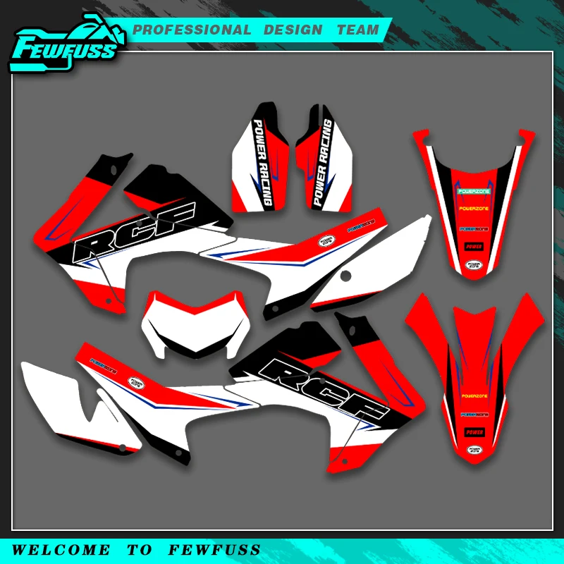 

Графические наклейки Fewfuss для HONDA CRF250L CRF 250L 2012 2013 2014 2015 2016 2017 2018 2019 2020, номер имени на заказ