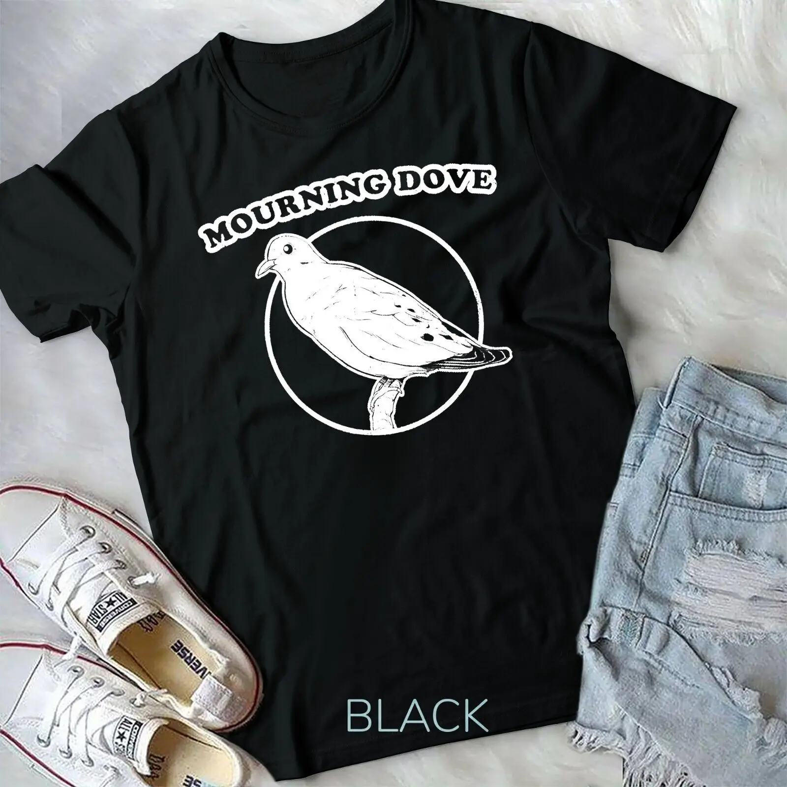 

Retro Mourning Dove Design by Bird Fan T-Shirt Unisex T-shirt