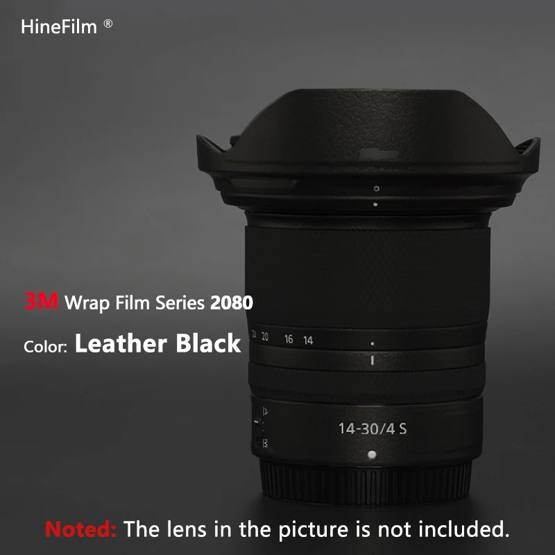 Hinefilfor Nikkor 1430 f4 s Наклейка на объектив 14-30 Обёрточная крышка для Nikon Z 14-30 мм f/4 S Наклейка на объектив 14 30 Защита от царапин