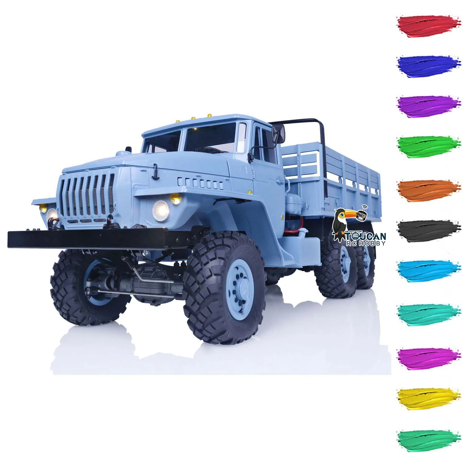 

1/12 6X6 CROSSRC Remote Control Military Truck UC6 RTR 6WD TOUCAN Hobby RC Off-road Car Vehicle Sound Light Toys Model for Boys