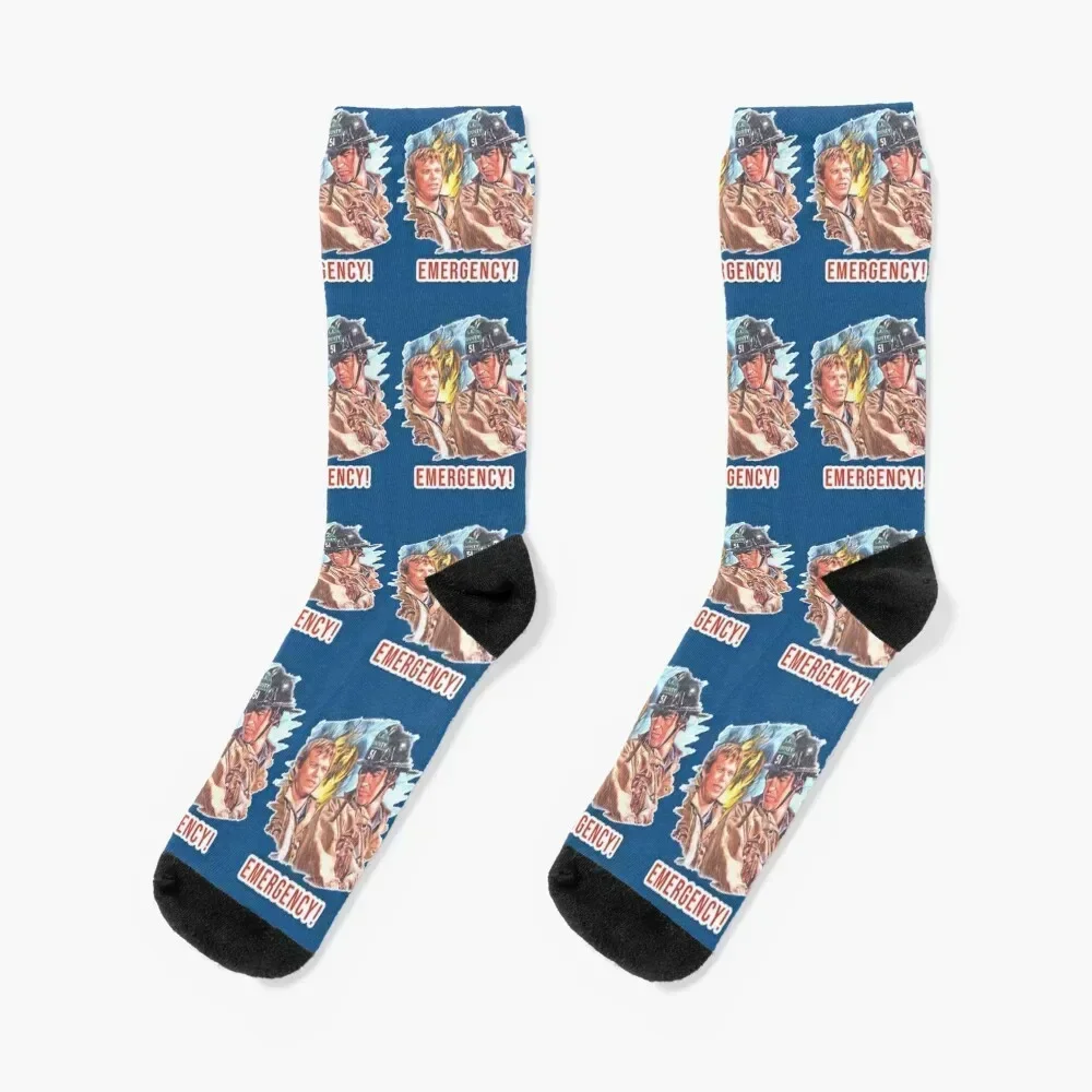 

Emergency TV Show DeSoto and Gage Socks gifts retro shoes Men's Socks Luxury Women's