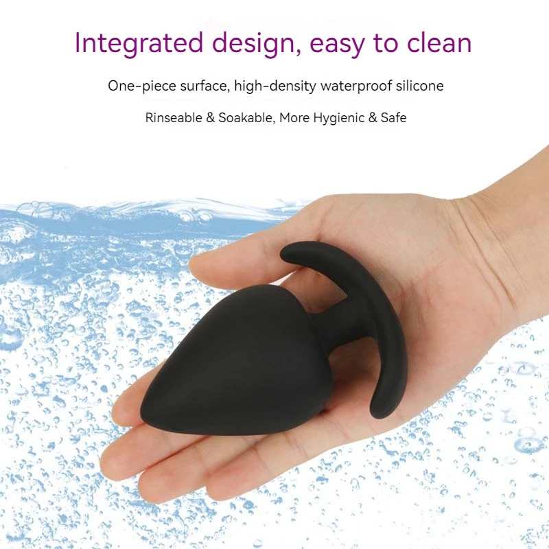 5 Sizes Anal Plug Safe Silicone Round Anal Butt Plug Unisex Wearable Stopper Adults Sex Toys for Men/Women Trainer for Men/Women image 4