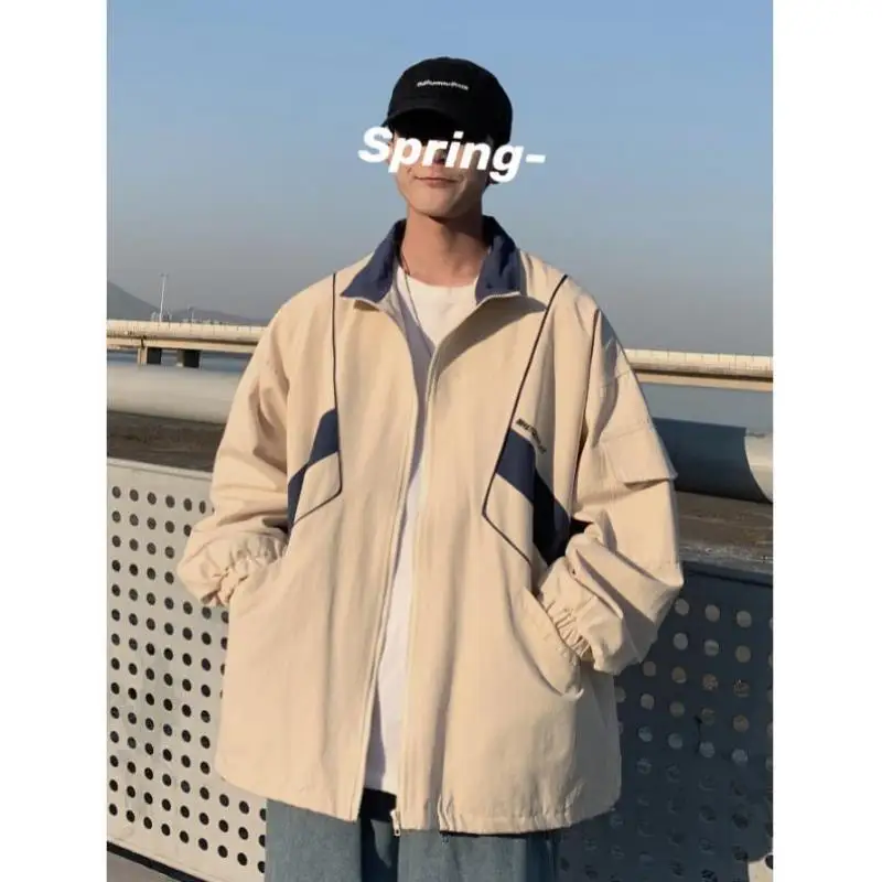 

New Men's Cross-Border Coat Jaet Waist-Cinching ort Length V-Ne Sve-Length Seven-Quarter Other Material 00%