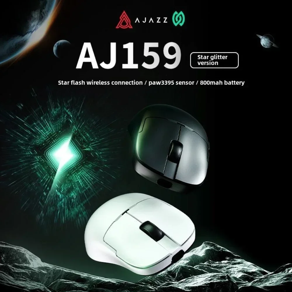 AJAZZ AJ159 NLP Wireless Gaming Mouse RGB PAW3395 Bluetooth Magnetic Charging Base Lightweight for Export Gaming/Boys Gift