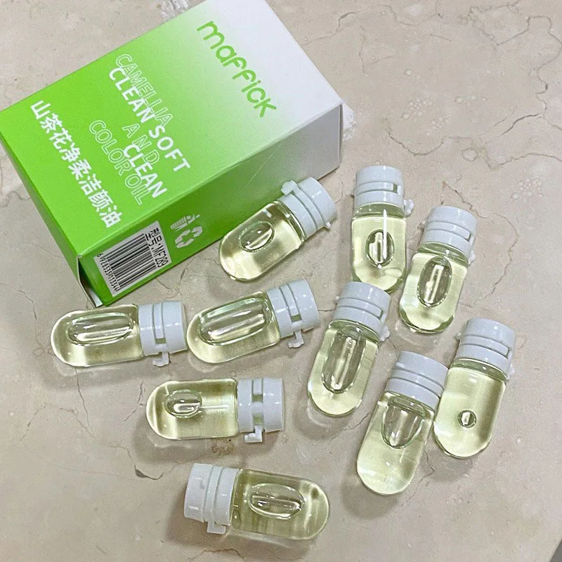 Maffick Camellia Oil Nettoyant - Packs à usage unique, nettoyage en profondeur, démaquillage doux, p