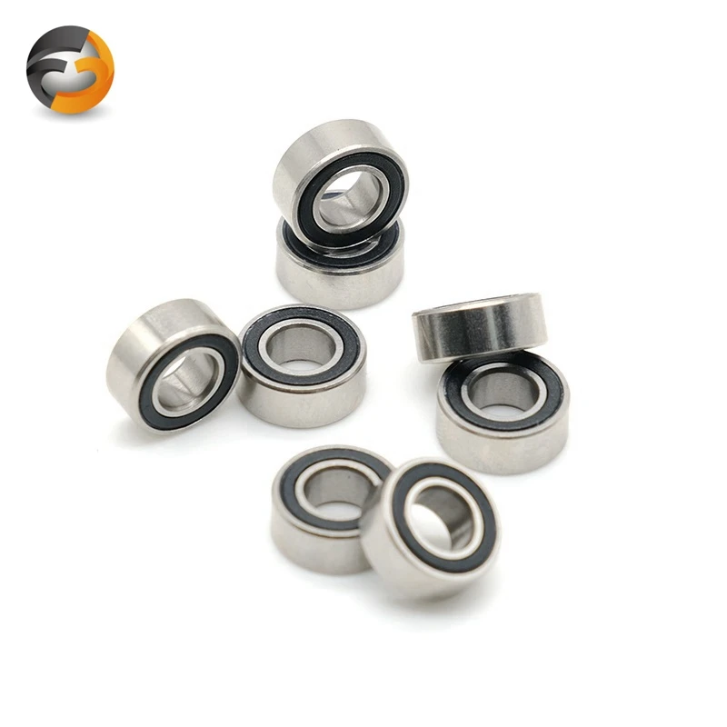 Stainless Steel Deep Groove Ball Bearing 10PCS S607RS 7x19x6 mm  ABEC-7 Bearings 607-2RS S607-2RS S607 2RS RS