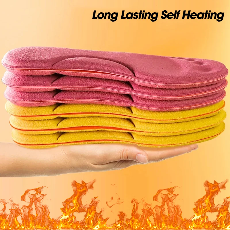 Self-heated Insoles Foot Massage Thermal Thicken Insole Memory Foam Shoe Pads Winter Warm Men Women Sports Shoes Pad Accessories