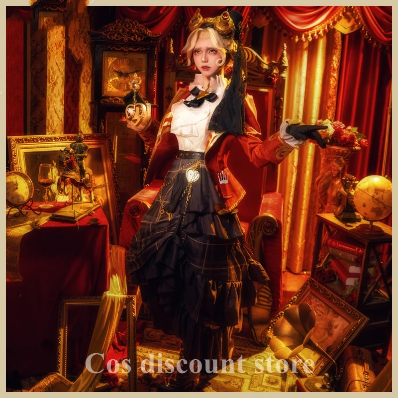 

New Skin Tracy Reznik Cos Clothes Suit Game Identity V Mechanic Cosplay Costume Clothing Women Girls Comic-con Party Full Set