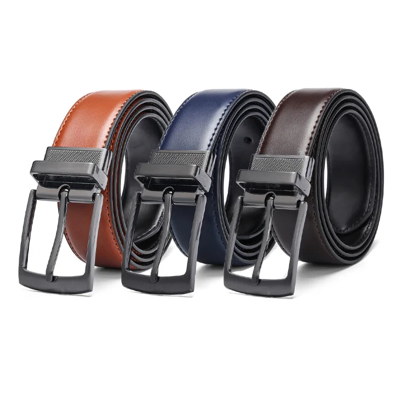 Da Bò Pin Buckle Belt Cho Nam Giới Thời Trang Quần Jean Giản Dị Phụ Kiện Tráng Sang Trọng Kinh Doanh Thiết Kế Retro Da Thanh Niên Dây Thắt Lưng