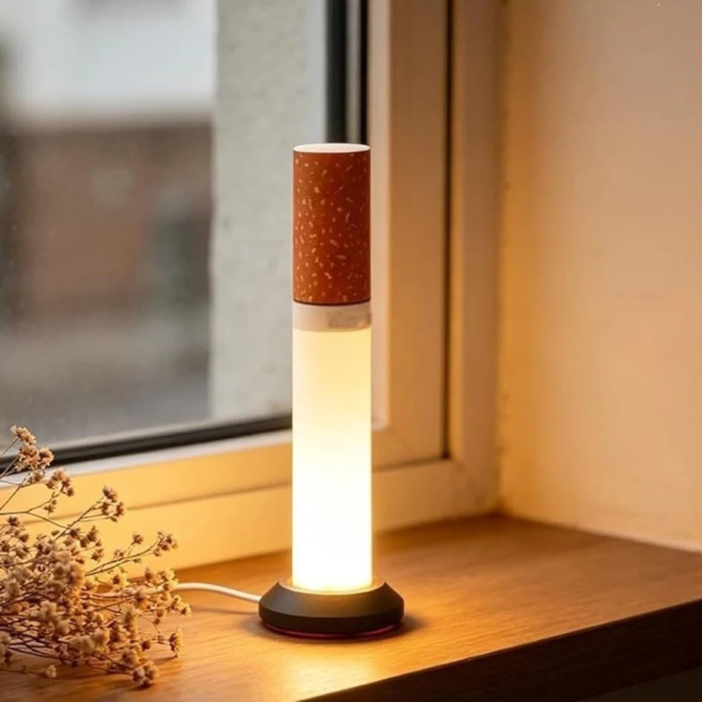 Super Large Cigarettes Shape Creative Led Table Lamp With Warm Light Decorative Lighting Suitable For Bedroom Bedside Table