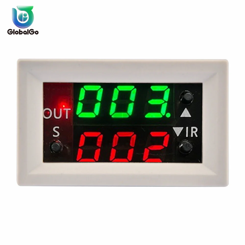 12V Delay Double Display Digital Time Relay Module Digital Time Delay Relay LED Display Cycle Timer Control Switch Module