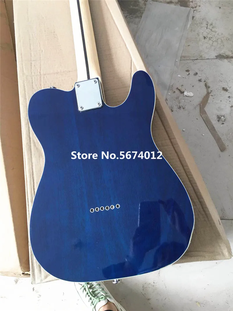 High quality new left hand blue electric guitar free shipping