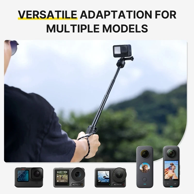 Ulanzi MT-74 Go-Quick II Magnetic QR Action Camera Extension Tripod Selfie Stick For Gopro 13 12 Insta360 X3 DJI Action 4/3