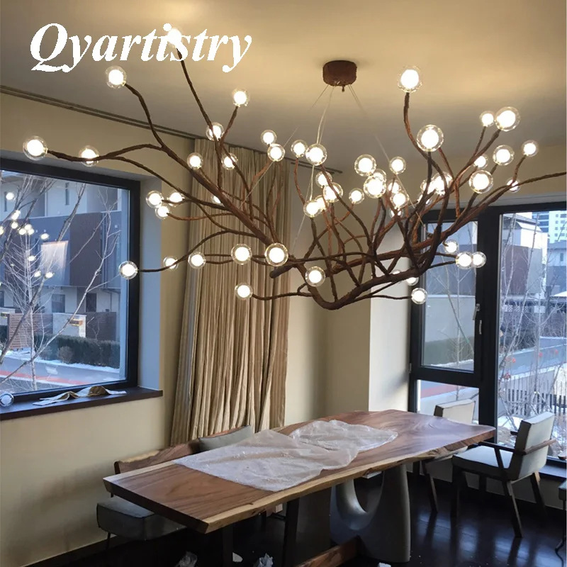 

Tree chandelier retro industrial wind lamps restaurant cafe decoration chandelier European resin Pendant Lights loft lamps