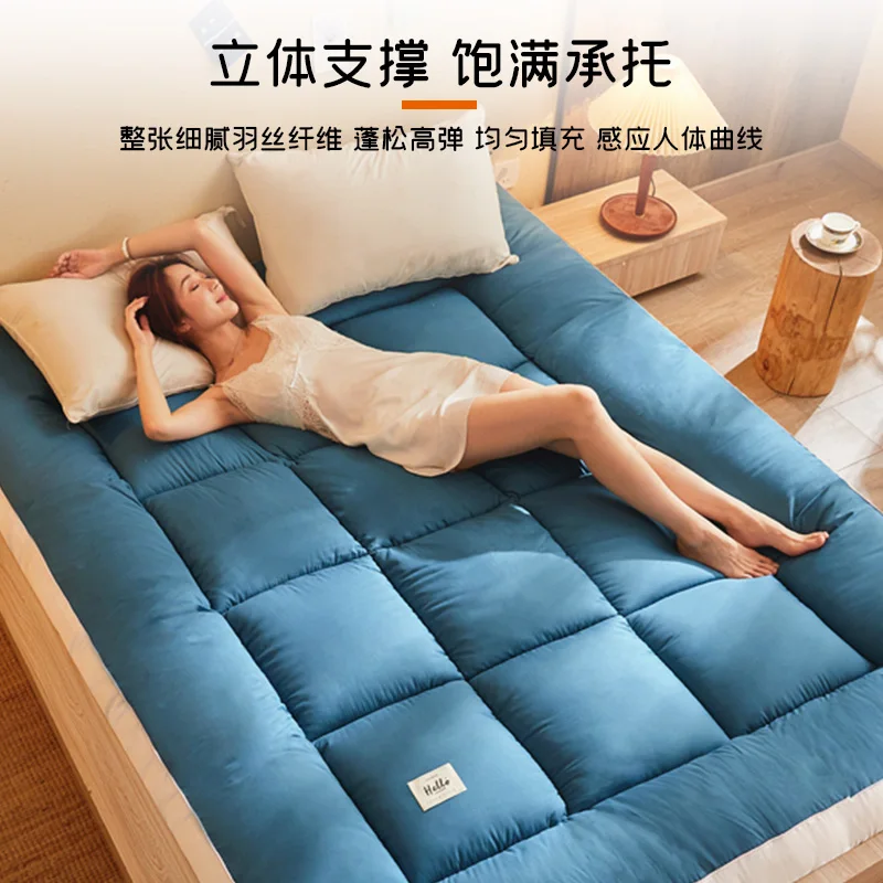 Thickened three-dimensional mattress upholstered dormitory single cushion double soft mattress home floor thicken sleeping pad