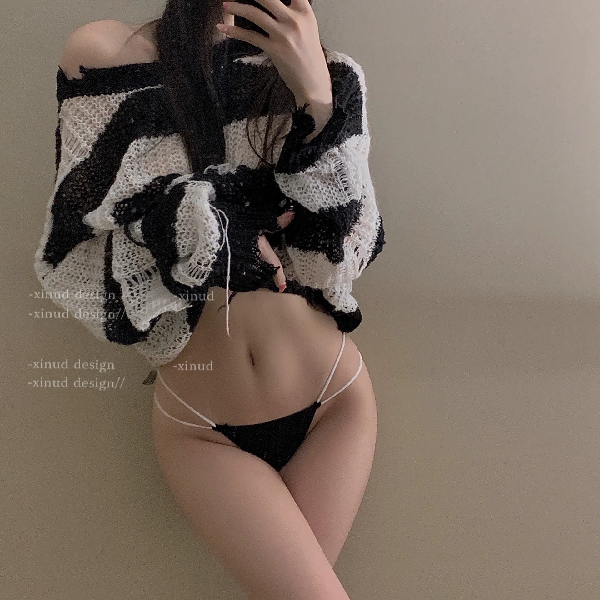 

Новые сексуальные женские стринги Pure Desire в японском стиле с двойными бретелями контрастного цвета, бесшовные дышащие трусики с низкой талией B-05