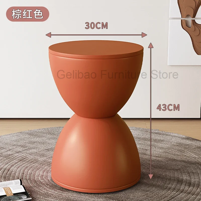 Plastic Balcony Stool Modern Nordic Aesthetic Dressing Table Bedroom Small Stool Outdoor Shoe Children Entrance Hall Furniture