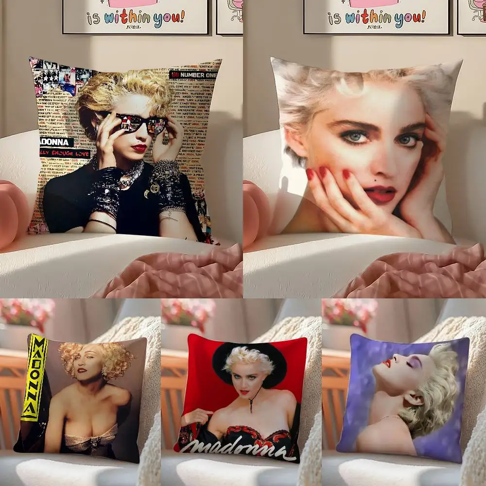 Singer M-Madonna-MT Music Like a Virgin Pillow Case Comfort Sofa Bed Silky elegant Invisible zipper Decorative cushion cover