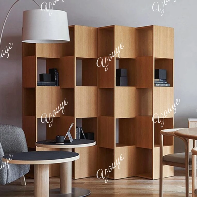 

Книжный шкаф в скандинавском стиле, современная простая итальянская книжная полка, витрина, дубовая книжная полка Doge