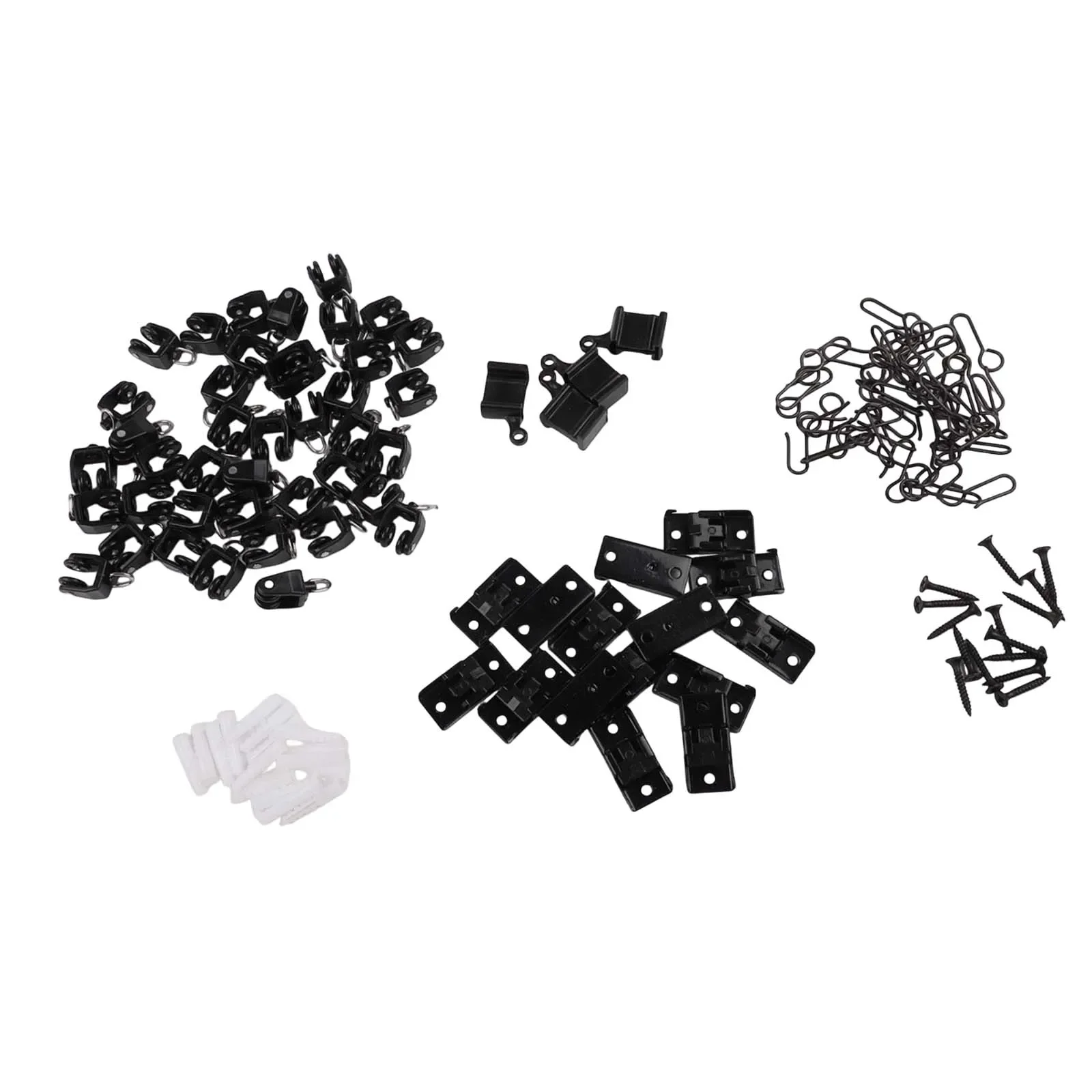 Curtain Track Set 5 Meters with Hook and Pulley Accessories for Flexible Installation and Reliable Steel Material