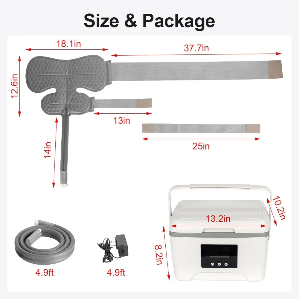 ترقية جديدة - آلة صنع الثلج لاستعادة الكتف بعد الجراحة، مؤقت 9 كوارت، آلة العلاج البارد ذات الكفة الدوارة - شعبية #6