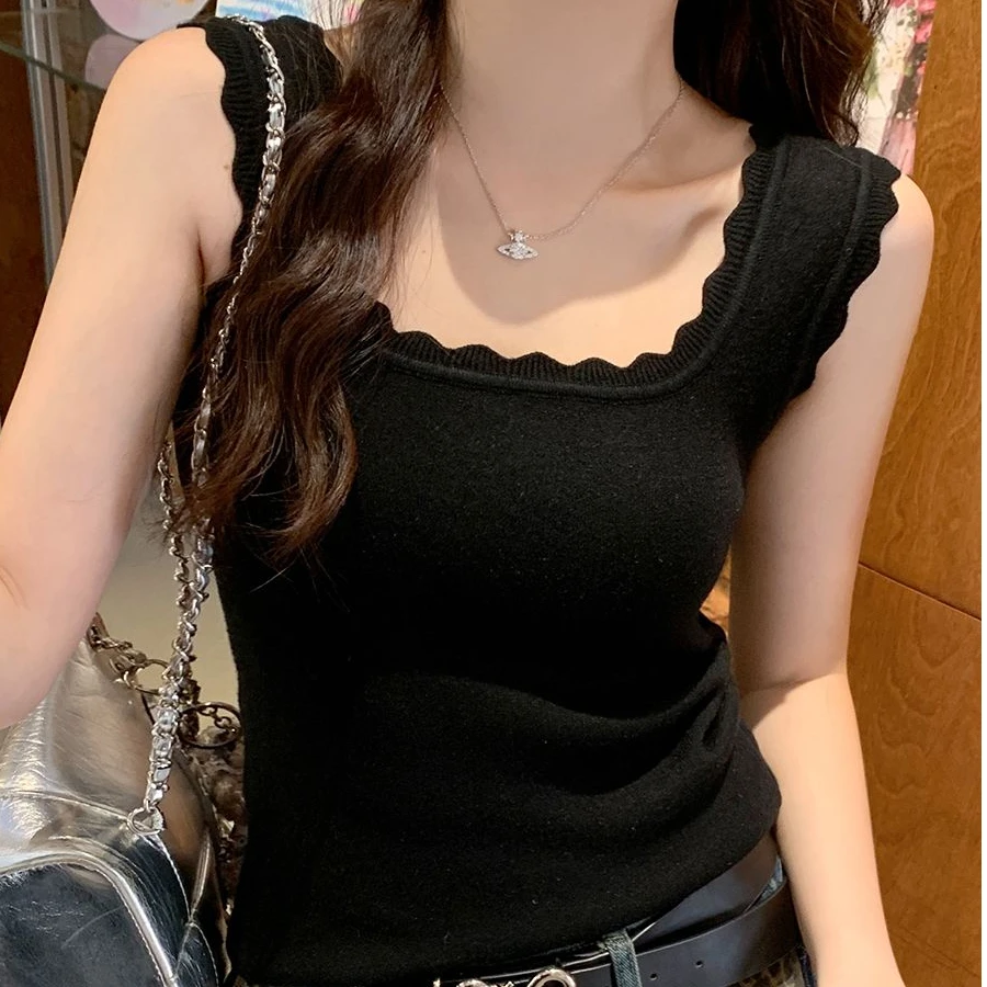 

Женские свитерные жилетки на осень с вырезом-лодочкой, в полоску, с ажурными вставками, эластичные, с эффектом флокирования, с оборками, для офиса, милые, повседневные