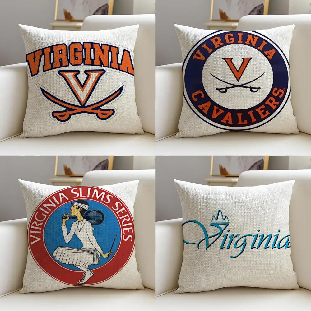 Fundas de cojín Slim V-Virginia SlimsS, 4 piezas, fundas de lino para almohadas decorativas, 40x40, 45x45, decoración moderna para el hogar