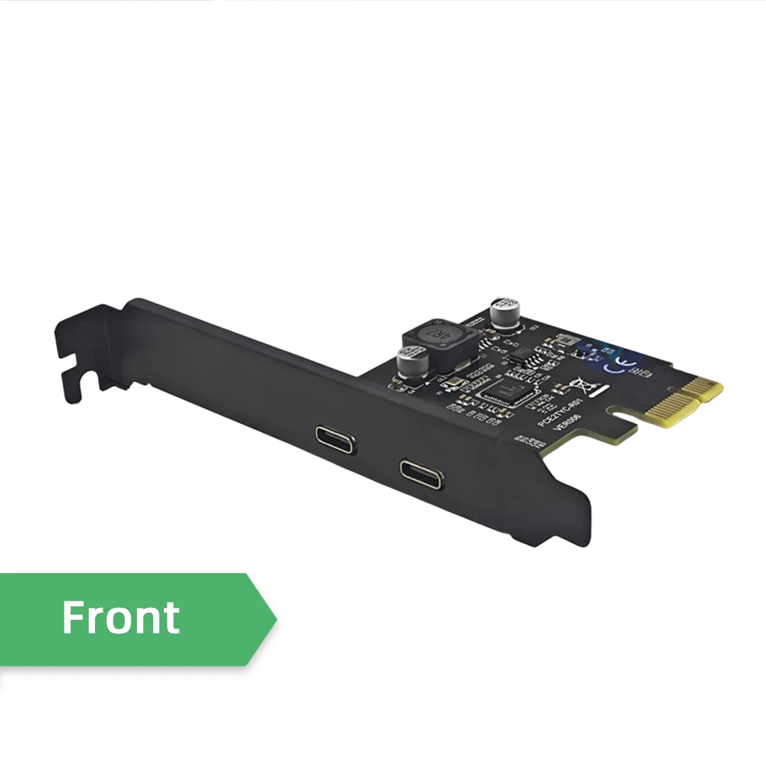 PCI-E USB3.2 Gen1 Expansion Card 5Gbps Type-C Reversible Plug UPD720202 Chip PCI Express to USB3.0 Adapter Card for Linux
