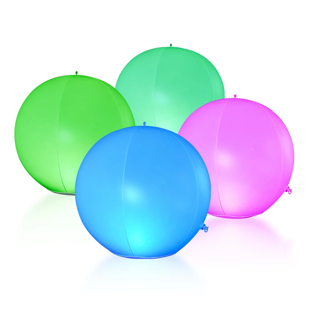 

Lights up Beach Ball Concert Atmosphere Layout Props LED Glowing Throwing Luminous Inflatable Light Balls
