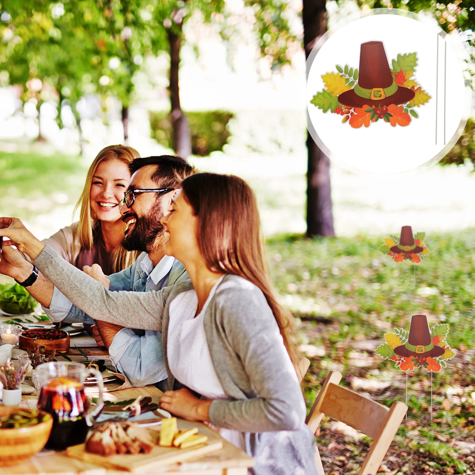 

Garden Insert Board High-Quality Plastic Durable Thanksgiving Outdoor Decor For Yard Lawn Stake Sign Party Decoration Festival