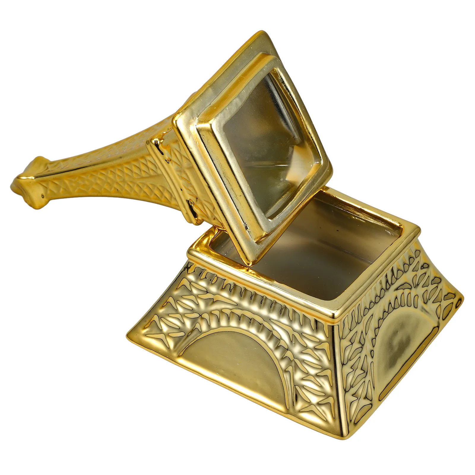 

Креативный органайзер для мелочей в форме пирамиды, изысканный керамический держатель для украшений, ретро-декоративный футляр для дам