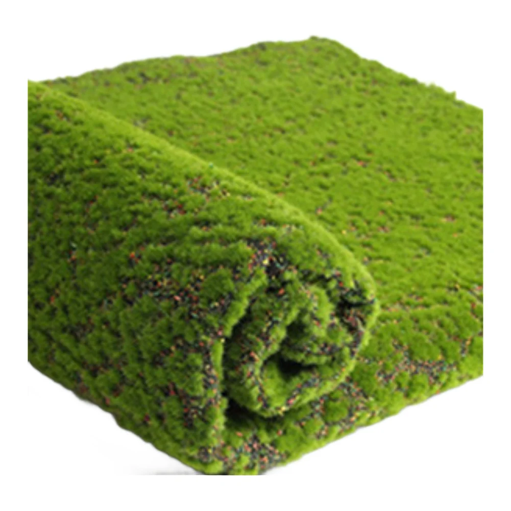 Patio Artificial Moss Decoration 100*100cm Dessert shops Green Plants Faux Grass Shop Home Fake Nobby Fashionable