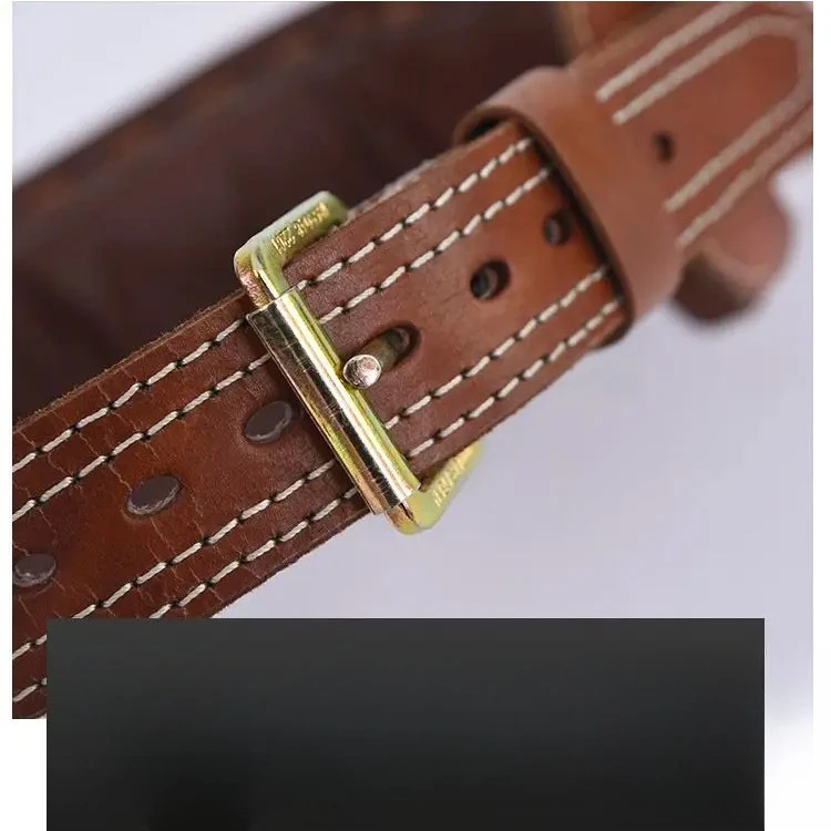 Lightweight electric construction safety belt, high-altitude work cowhide safety belt, strap-type climbing rod circumference