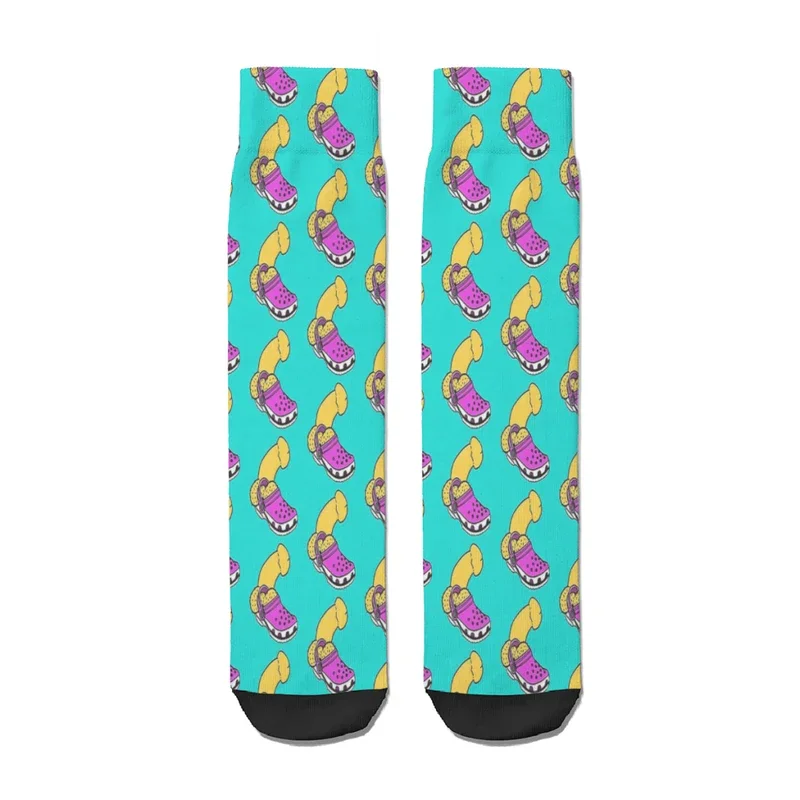 FUNNY THING IN COMFY FOOTWEAR DICK Penis Cock Straight Socks Male Mens Women Spring Stockings Polyester Polyester