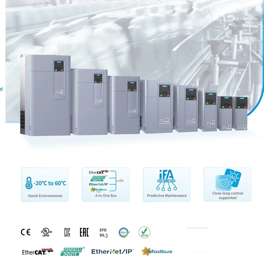 MD630N High Performance AC Drive Three-phase 380V to 480V INOVANCE VFD 0.37kW-90kW with Compact Design 0-599Hz