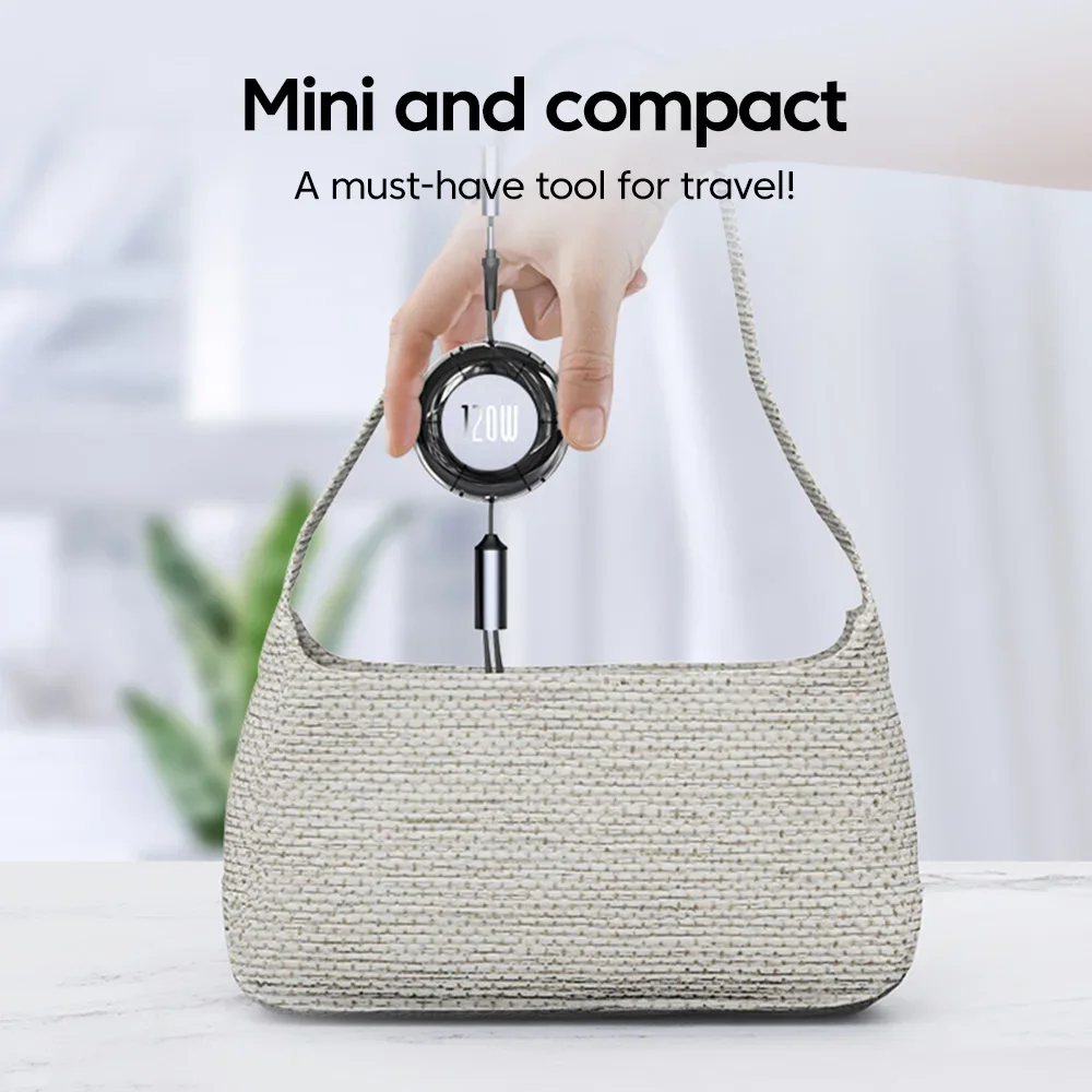 120W Retractable USB C Cable Fast Charging USB A/Type C To Type C /IOS Cable For  iPhone 15 14 13 Pro Max Xiaomi Huawei