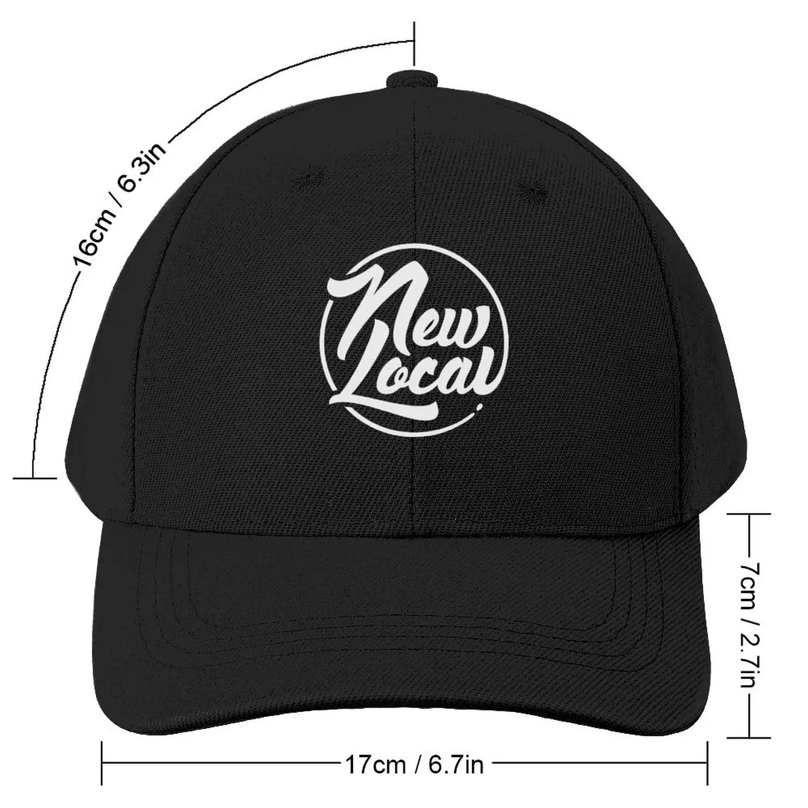 New Local Logo (white) Baseball Cap Uv Protection Solar Hat Anime Beach Outing Women's Beach Visor Men's