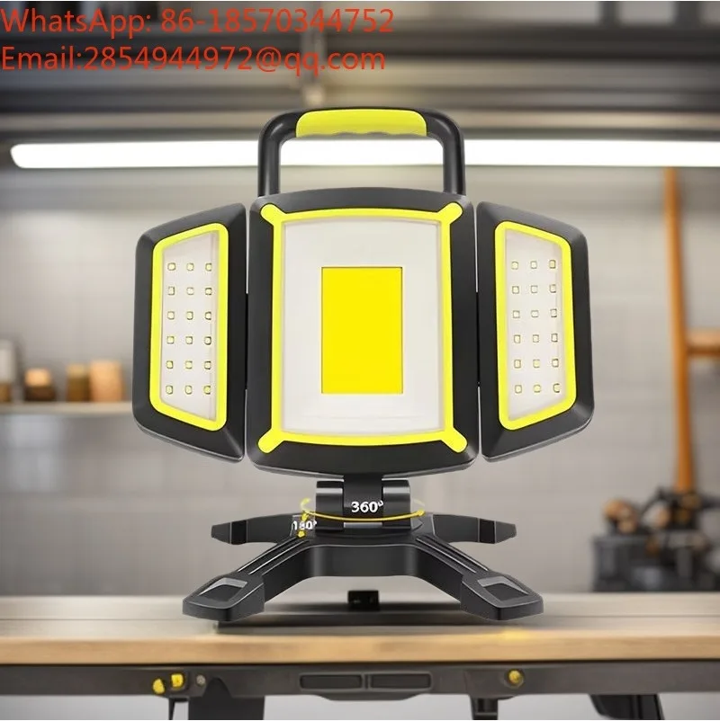Rechargeable LED Work Light 5 Lighting Modes Magnetic Base Outdoor Emergency Lighting Floodlight