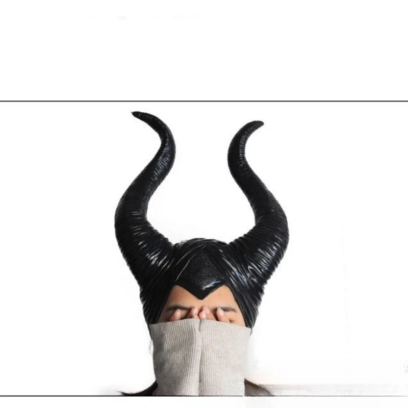 New Sleeping Curse Bull Horn Headset Marlene Felson Mask  Surrounding Halloween Performance Props New Halloween Decoration Props