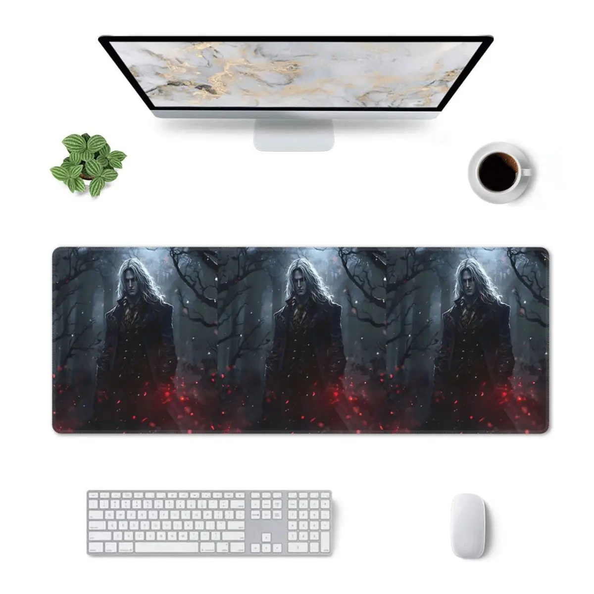 Large Mouse Pad Alucard Vampire Game Gamer PC Laptop Mats Keyboard Carpet Computer Gaming Office Accessories Desk Mat