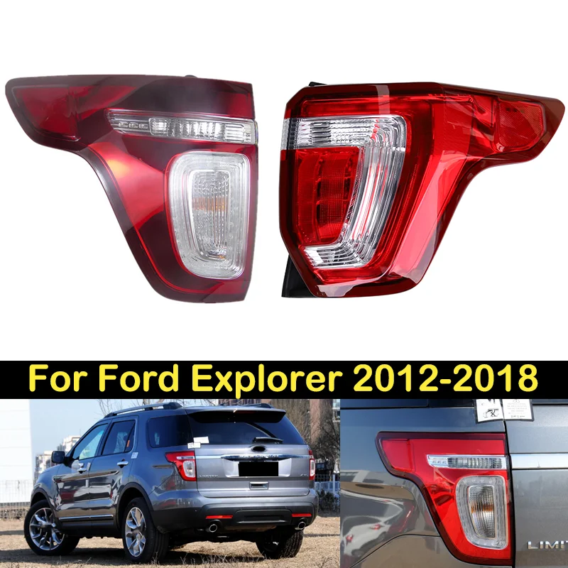 DECHO Taillight For Ford Explorer 2012 2013 2014 2015 2016 2017 2018 Brake Light Rear bumper taillamps tail light Assembly