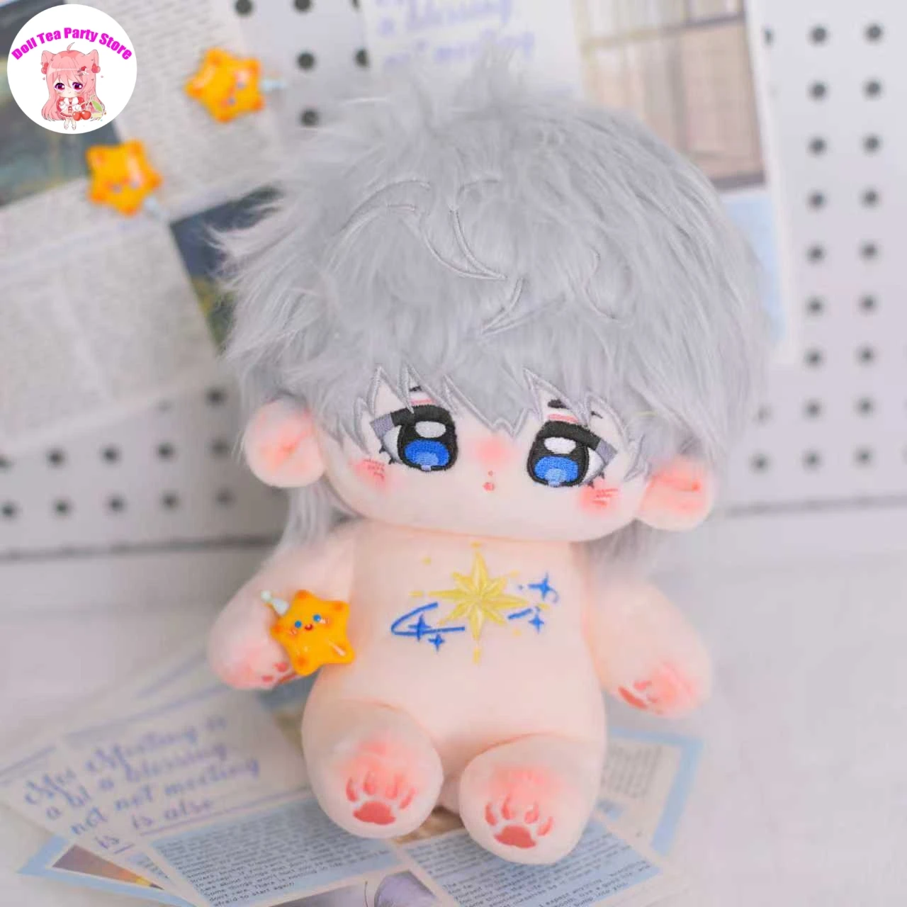 

Xavier Anime Love and Deepspace Handsome Boy Plush Doll Stuffed Body Dress Up Clothes Cotton Plushies Figures Xmas Gift 20cm