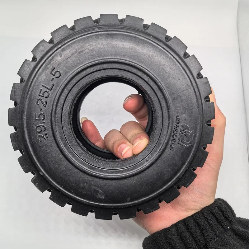 JDM-82 Forklift Engineering Vehicle Tire 137mml Loader Model For Lesu Tamiya KABOLITE Truck DIY Accessory Toy Rc Accessories
