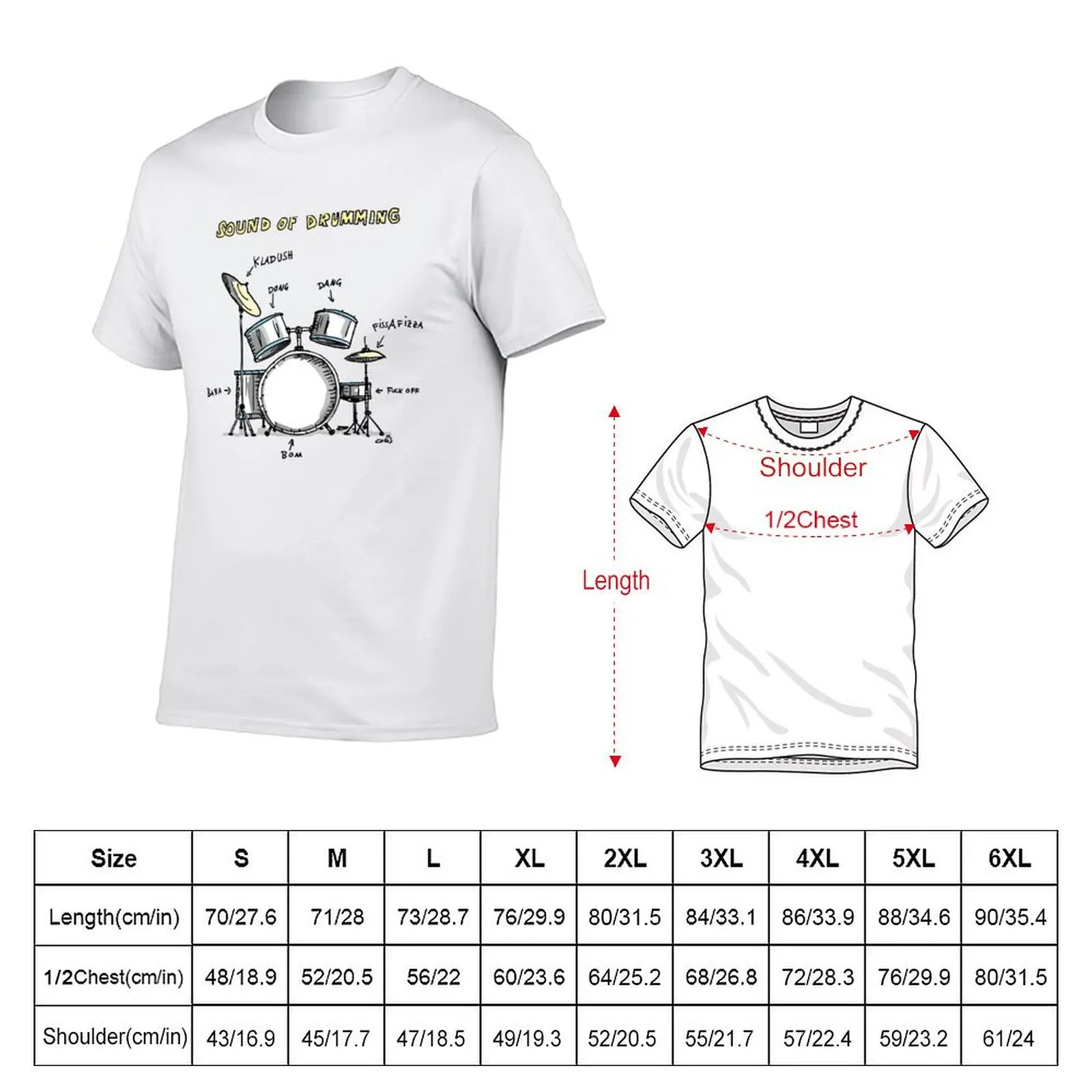 Sound of Drumming - Drumset T-Shirt Summer Holiday T-Shirt