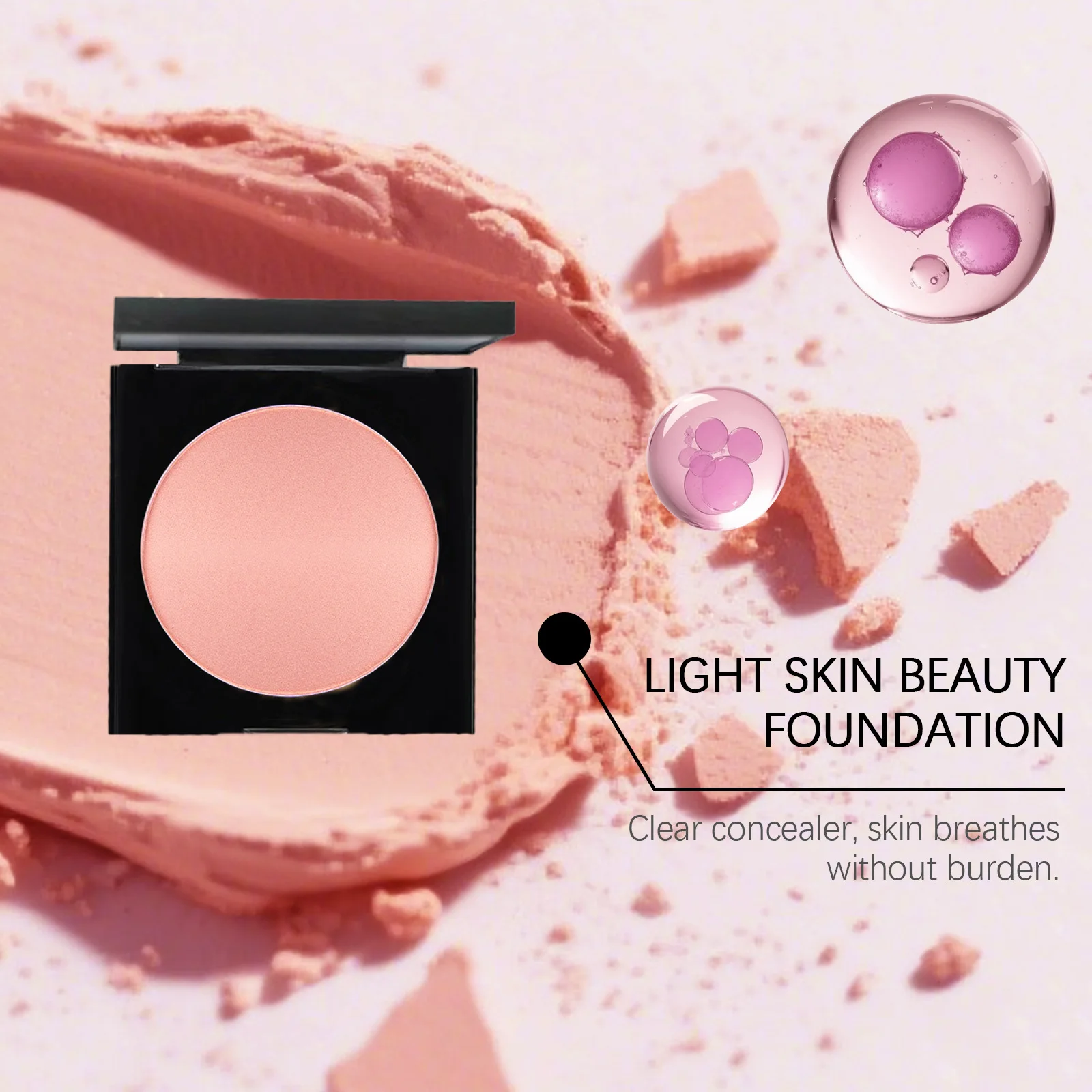 Eelhoe Pink Facial Foundation Long Time Oil-Control Lasting Wear Makeup Base Maquiagem Full Coverage Face Moisturizing Concealer