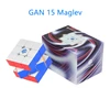 GAN15新型ブラックルービックキューブ3x3磁気浮上ルービックキューブ3x3x3専門速度ルービックキューブGAN15磁気浮上、知育ルービックキューブ知育玩具 3x3x3 Professional Speed Cube GAN 15 Maglev cube 6