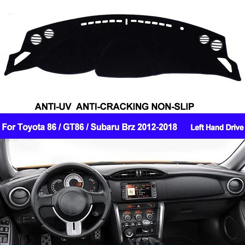 For Toyota 86 GT86 FT86 Subaru Brz 2012-2015 2016 2017 2018 Protective Pad Dashboard Cover Silicone Non-Slip Mat Auto Sunshade