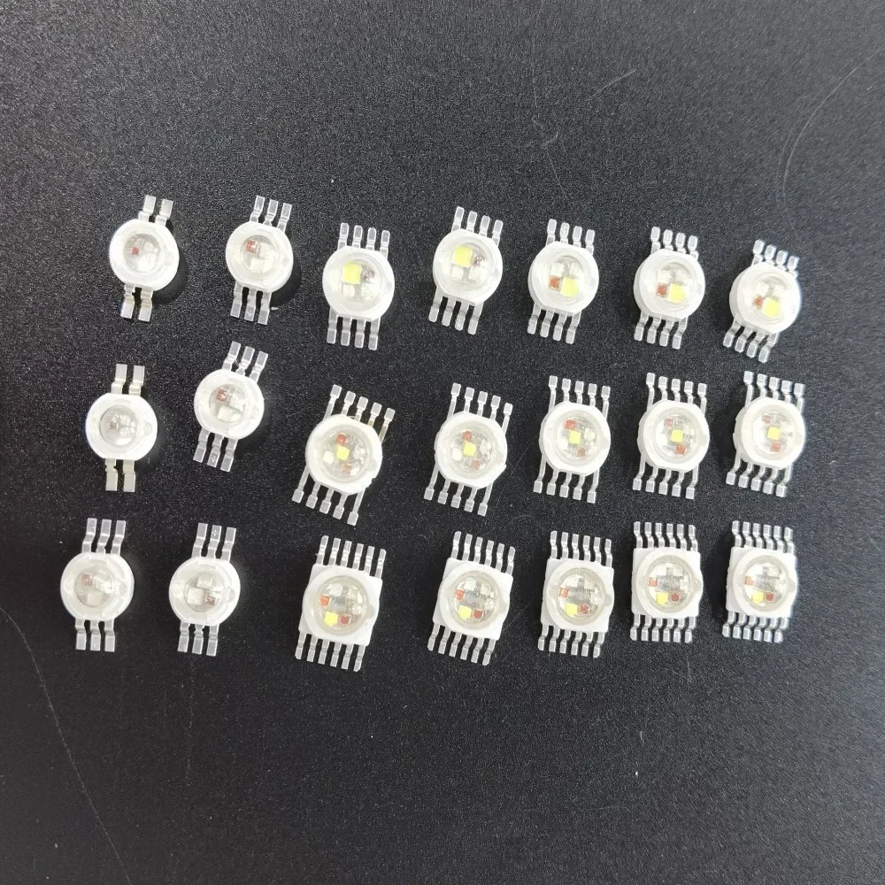 RGBW (RGB+W+Y+UV) 6W,9W,12W,15W,21W LED Lamp Emitter Diodes For Stage Lighting High Power LED 45mil Epistar LED Chip